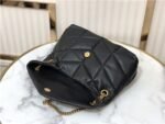 Borsa Saint Laurent LouLou Puffer in pelle nera 29 cm – Bild 6