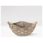 Borsa Louis Vuitton Loop Hobo in pelle Empreinte Monogram Bicolor sabbia – Bild 3