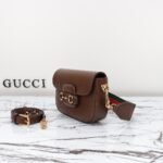 Gucci Horsebit 1955 Mini Bag in pelle marrone – Bild 2