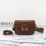 Gucci Horsebit 1955 Mini Bag in pelle marrone – Bild 4