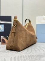 Borsa Prada in suede marrone. – Bild 5