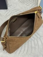 Borsa Prada in suede marrone. – Bild 2