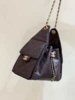 Borsa Chanel 25 in pelle trapuntata bordeaux – Bild 3