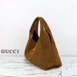 Borsa Gucci Soft Bit Maxi in suede marrone – Bild 2